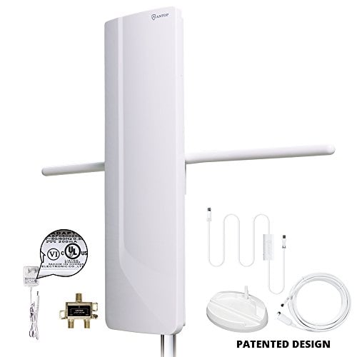 Book Cover ANTOP UFO 360Â° Omni Reception Outdoor HDTV Antenna 65 Miles Range with Smartpass Amplified