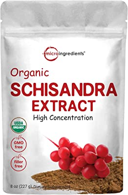 Book Cover Organic Schisandra Extract Powder, 8 Ounce, Anti Aging Adaptogenic Herb, Powerfully Supports Liver Detox, Cognitive Health and Stress Relief, No GMOs and Vegan Friendly