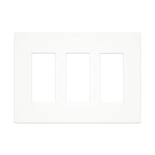 Book Cover MOES 3 Gang Wall Switch Plate Only compatible with Model WT02S WT03S,Not Compatible with Other Moes Smart Switch.(WT05S(3 Gang Switch Plate))