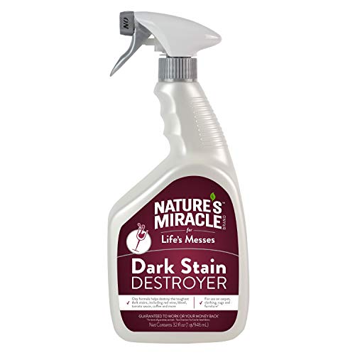 Book Cover Nature's Miracle Dark Stain Destroyer Trigger Spray, Designed for Life's Messes, 32 Fluid Ounce