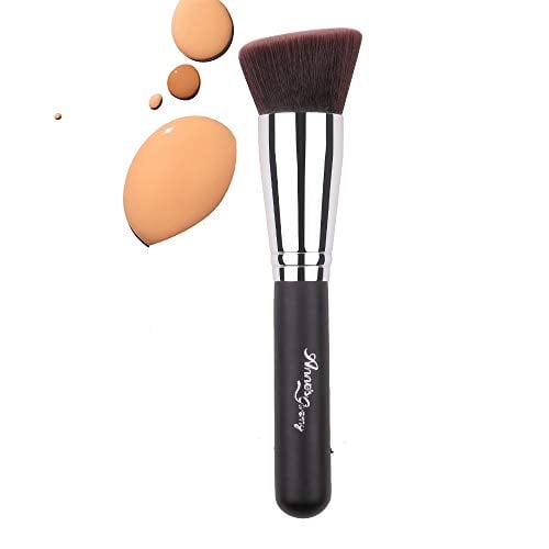 Book Cover ANNE'S GIVERNY Flat Top Foundation Brush Makeup Tool for Liquid BB Cream Powder Foundation Bronzer Blender