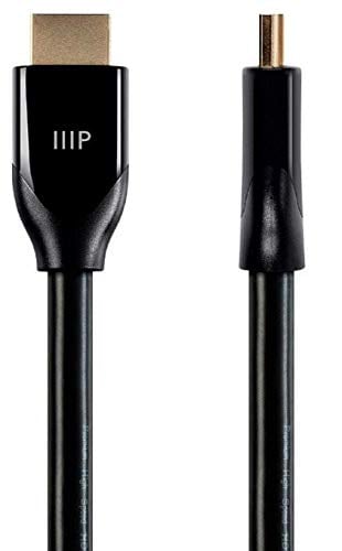 Book Cover Monoprice Certified Premium HDMI Cable - Black - 6 Feet (2 Pack) 4K@60Hz HDR 18Gbps 28AWG YUV 4