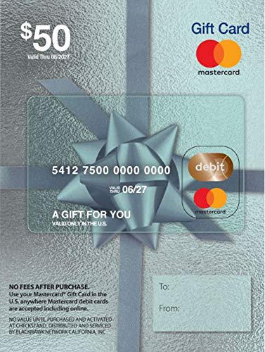 Book Cover $50 Mastercard Gift Card (plus $4.95 Purchase Fee)