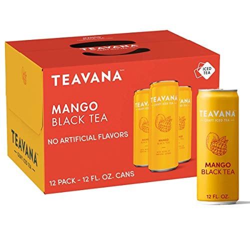 Book Cover Teavana Craft Iced Natural Tea with Mango Black Flavor 12 Fl. Oz. Cans (Pack of 12)