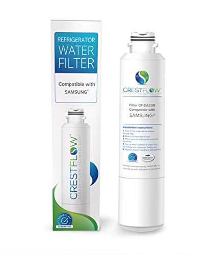 Book Cover CRESTFLOW DA29-00020B Water Filter Replacement - 100% Compatible with SAMSUNG Refrigerators - Certified & Approved - NEW Steady-Flow Technology
