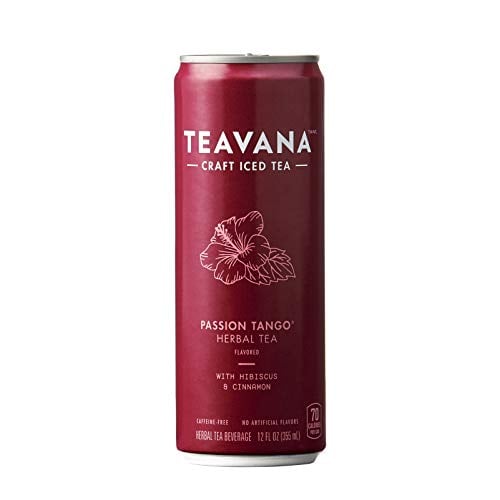 Book Cover Teavana Craft Iced Tea, Passion Tango Herbal Tea, 12 fl. oz. Cans (Pack of 12)