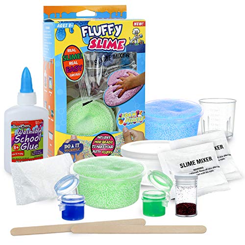 Book Cover DmHirmg Slime Kit,DIY Slime Making Kit for Girls and Boys,Original Make Your Own Slime with Glue,Activator,Coloring for Best Chiristmas Gifts