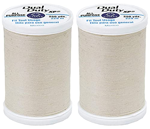 Book Cover Dual Duty XP General Purpose Thread 250yds Natural (S910-8010)