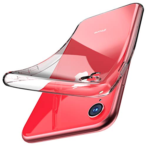 Book Cover TOZO for iPhone XR Case 6.1 Inch (2018) Premium Clear Soft TPU Gel Ultra-Thin [Slim Fit] Transparent Flexible Cover for iPhone XR [Clear Gel]