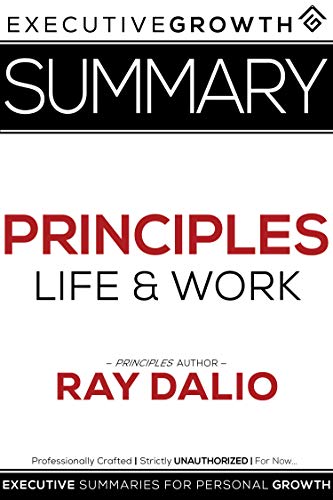 Book Cover Summary: Principles â€“ Life and Work by Ray Dalio
