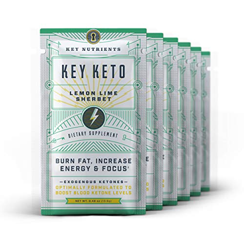 Book Cover Key Keto Exogenous Ketone Supplement: 6 Single-Serve Packets Lemon Lime Ketone Drink for Ketosis, Instant Keto Mix- Puts You into Ketosis Quick, Helps Keto Diets, Increases Energy- Keto BHB Powder