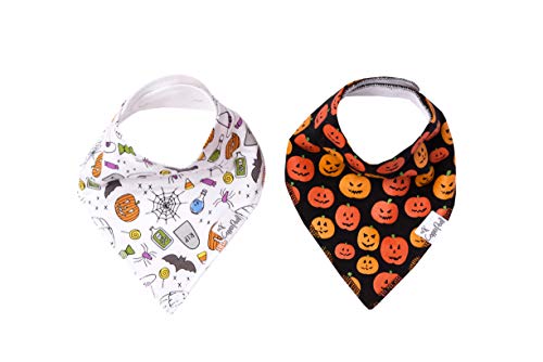 Book Cover Baby Bandana Drool Bibs for Drooling and Teething 2-Pack Gift Set for Girls or Boys â€œSpookâ€ by Copper Pearl