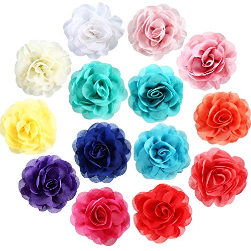 Book Cover Leinuosen 14 Pieces Dog Collar Flowers Pet Bow Tie Flower Collars for Puppy Collar Grooming Accessories (Color Set 1, 8 cm)