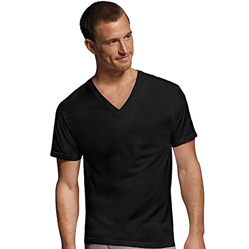 Book Cover Hanes Men's White and Assorted V-Neck T-Shirts
