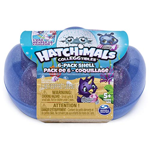 Book Cover Hatchimals CollEGGtibles, Mermal Magic 6 Pack Shell Carrying Case with Season 5 CollEGGtibles, for Kids Aged 5 and Up (Color May Vary)