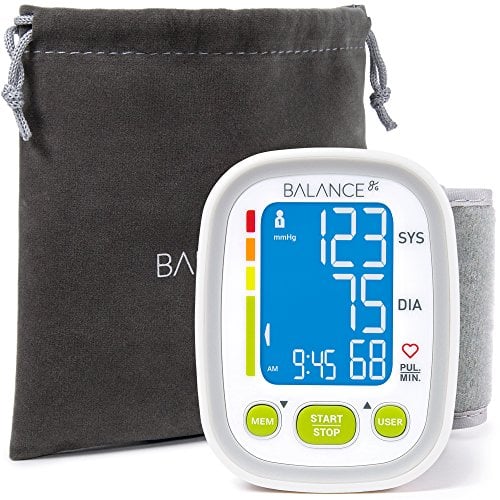 Book Cover GreaterGoods Wrist Blood Pressure Monitor Cuff (2019 Update), Track Data