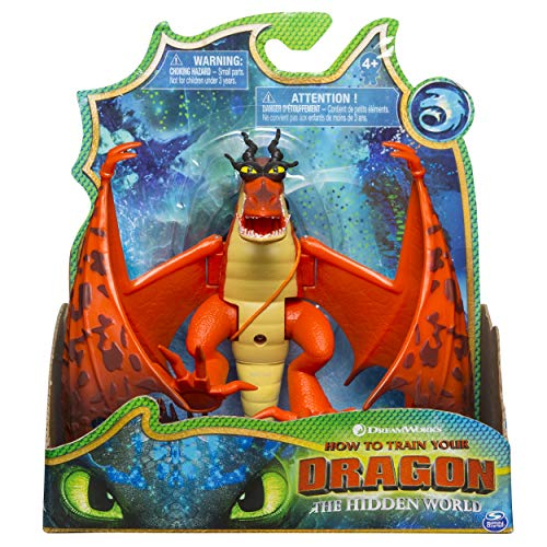 Book Cover Dreamworks Dragons, Hookfang Dragon Figure with Moving Parts, for Kids Aged 4 and Up, Multicolor