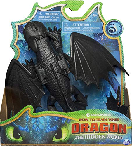 Book Cover Dreamworks Dragons, Toothless Dragon Figure with Moving Parts, for Kids Aged 4 and Up