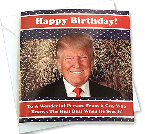 Book Cover Still My President - Donald Trump Talking Happy Birthday Card - Glossy Print - Real Voice Greeting with Authentic Message - Best President Ever - by Solstice Accessories