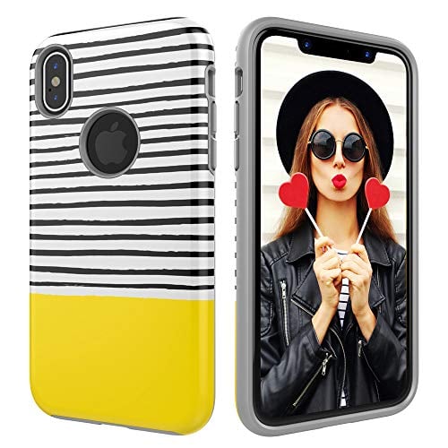 Book Cover Case for iPhone Xs Max,Digital Hutty Dual Layers Shockproof Heavy Duty Protective Cover for Apple iPhone Xs Max 6.5 Inch 2018 Release