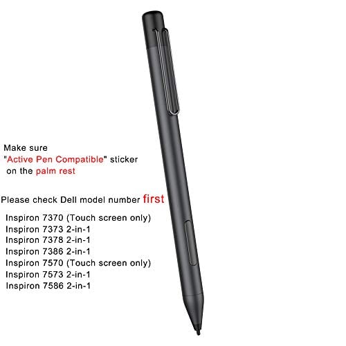 Book Cover Active Stylus Pen,Support for Dell Laptop with Active Pen Compatible Sticker, Inspiron 7370, Inspiron 7373 7378 7573 7579 2-in-1,MPP Inking Mode (Indigo Black)