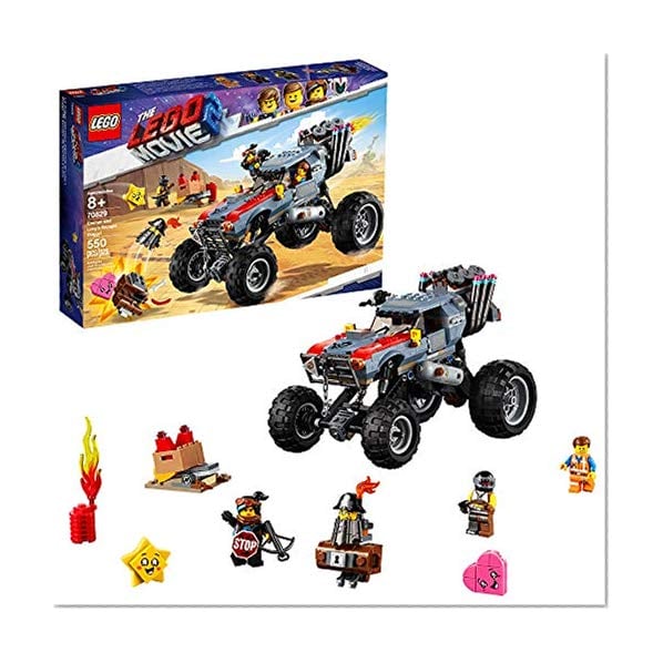 Book Cover LEGO THE LEGO MOVIE 2 Escape Buggy 70829 Building Kit, Build and Play Toy Car with Action Heroes, New 2019 (550 Pieces)