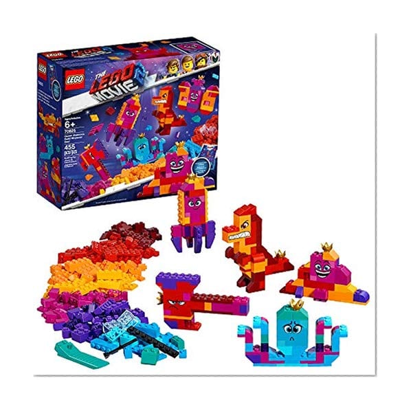 Book Cover LEGO The LEGO Movie 2 Queen Watevra’s Build Whatever Box! 70825 Pretend Play Toy and Creative Building Kit for Girls and Boys , New 2019 (455 Piece)
