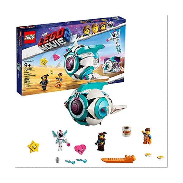 Book Cover LEGO THE LEGO MOVIE 2 Sweet Mayhem’s Systar Starship! 70830 Building Kit, Spaceship Toy for 9+ Year Old Girls and Boys, New 2019 (500 Pieces)