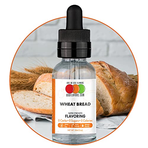 Book Cover OOOFlavors Wheat Bread Flavored Liquid Concentrate Unsweetened (30 ml)