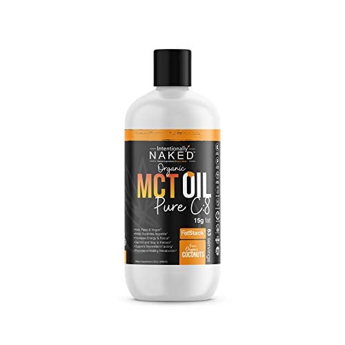 Book Cover Pure C8 Organic MCT Oil - Keto, Paleo, Brain & Heart Health - Fast, Sustainable Focus & Energy - Coffee, Shakes, Salads, Cooking - Flavorless, Non-GMO, BPA Free Bottle, 32 Fluid Oz
