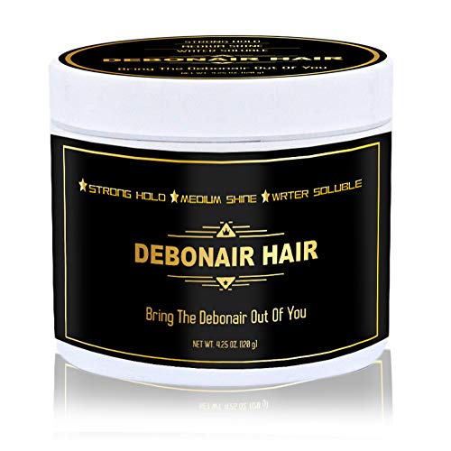 Book Cover Pomade for Men - Hair Styling with Strong Hold | Medium Shine | Water Based Pomade | Easy to Wash Out | No Residue | For All Hair Types, Styles & Textures - 4.25 Oz