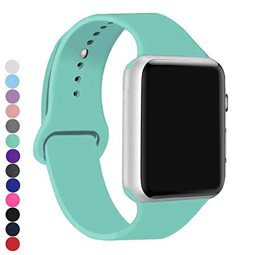 Book Cover a8Miss Sport Band Compatible for Apple Watch 42mm Series 1,Series 2,Series 3 & 44mm Series 4 (42mm(44mm) M/L,Mint Green)