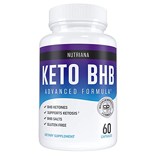 Book Cover Nutriana Keto Diet Pills for Women and Men - Keto Supplements Bhb for Ketosis - Bhb Salts Exogenous Ketones - 30 Day Supply