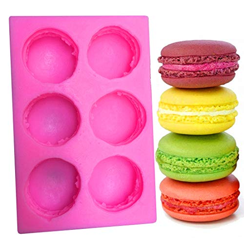 Book Cover 3D Macaroon Silicone Mold for Fondant, Macaron Hamburger Baking Molds, Candle Mold, Muffin Molds, Cake/Cupcake Decorating, Chocolate, Candy, Polymer Clay, Mini Soap, Bath Bomb