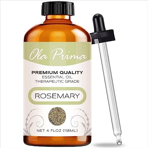Book Cover Ola Prima Oils 4oz - Rosemary Essential Oil - 4 Fluid Ounces