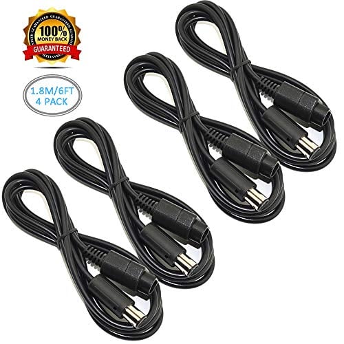 Book Cover Ssgamer 4X 6ft Wii/Gamecube Extension Cables for Nintendo Wii Gamecube GCN