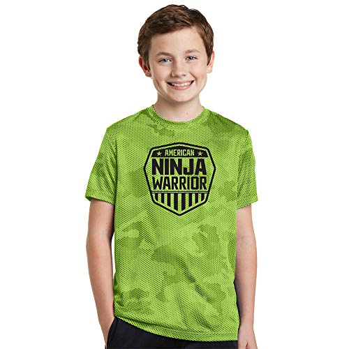 Book Cover American Ninja Warrior Kids Camo Short Sleeve Performance T-Shirt