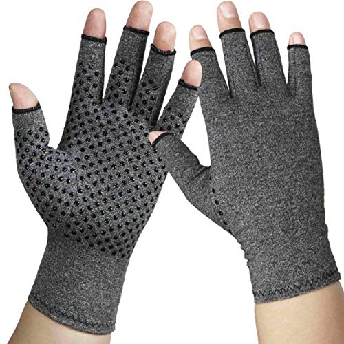 Book Cover Arthritis Gloves Compression Glove for Arthritis for Women and Men- Ease Rheumatoid, Swelling ,Osteoarthritis,Muscle Tension and Computer Typing(1 Pair) (S)