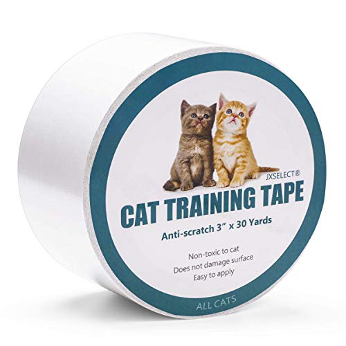Book Cover Jxselect Anti-Scratch Cat Training Tape, Cat Scratch Prevention Tape for Furniture,Couch,Door,Carpet,Pet Scratch Protector, 3 Inches x 30 Yards …
