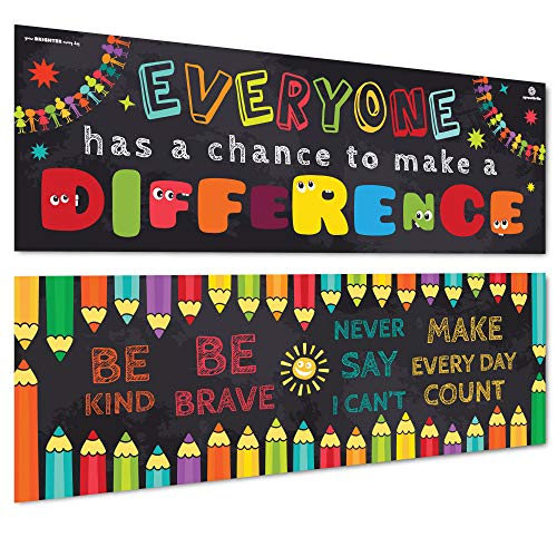Book Cover Sproutbrite Classroom Banner and Posters for Decorations - Educational, Motivational and Inspirational Growth Mindset for Teacher and Students