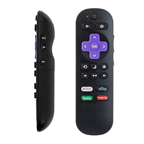 Book Cover Remote Control for Insignia NS-RCRUS-17 Roku TV NS-32DR420NA16 NS-32DR420NA16A NS-32DR420NA16B NS-40DR420NA16 NS-40DR420NA16B NS43DR710NA17 NS-43DR710NA17 NS-48DR420NA16 NS-50DR620NA18 NS32DR310NA17
