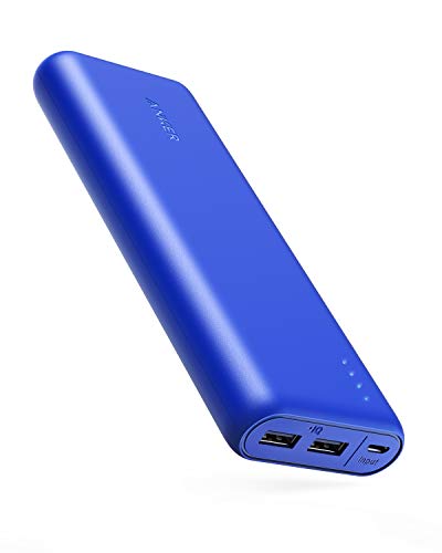 Book Cover Anker PowerCore 20100mAh Portable Charger - Ultra High Cell Capacity Power Bank with 4.8A Output and PowerIQ Technology, External Battery Pack for iPhone, iPad & Samsung Galaxy & More Blue