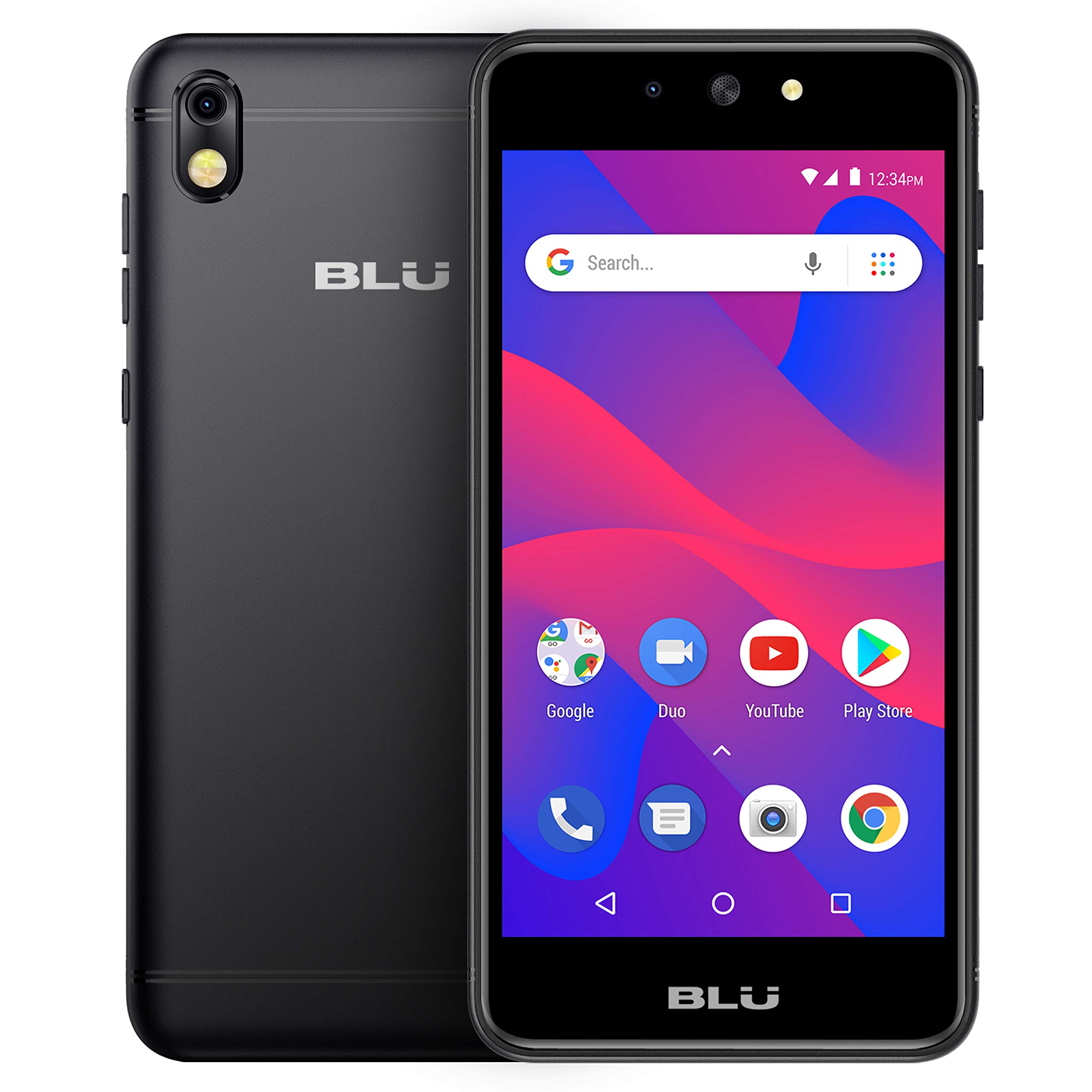 Book Cover BLU Advance 5.2 HD - GSM Unlocked Smartphone with Android Oreo -Black