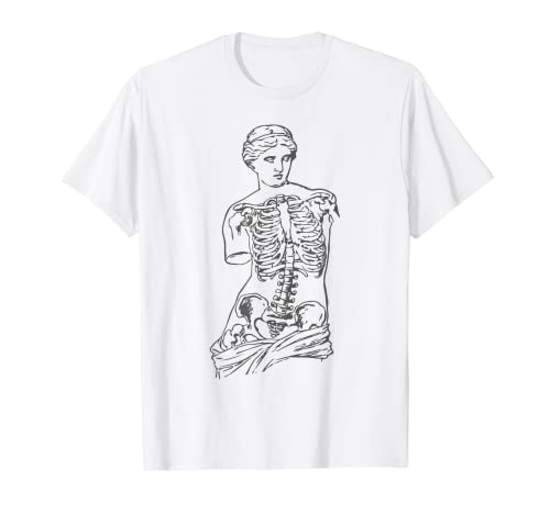 Book Cover Venus Skeleton T-Shirt Vaporwave Aesthetic Soft Grunge Tee