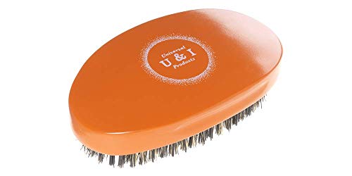 Book Cover 360 Waves Palm Brush Medium Hard Curve Made With Reinforced Boar and Nylon Bristles