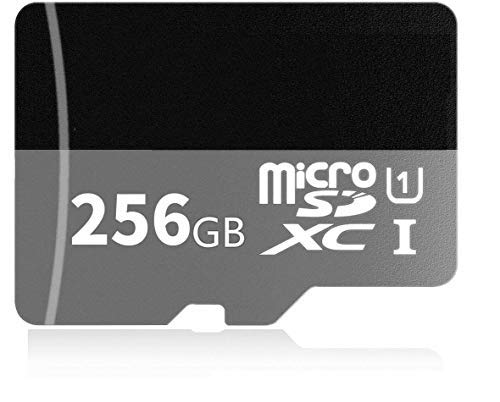 Book Cover 256GB Micro SD Card Designed for Android Smartphones, Tablets SDXC Memory Card High Speed Class 10 with Micro SD Adapter