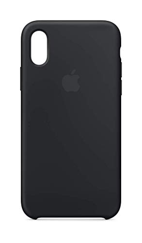 Book Cover Apple Silicone Case (for iPhone Xs) - Black