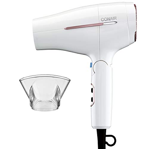 Book Cover Conair 1875 Watt Worldwide Travel Hair Dryer with Smart Voltage Technology and Folding Handle