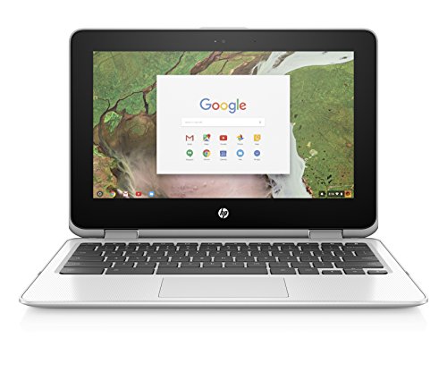 Book Cover HP Chromebook x360 11-inch Laptop with 360-degree Hinge, Intel Celeron N3350 Processor, 4 GB RAM, 64 GB eMMC Storage, Chrome OS (11-ae120nr, Snow White)