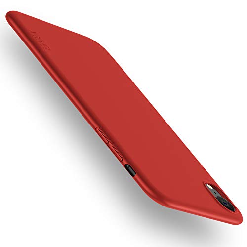 Book Cover X-level for iPhone XR Case,Slim Fit Soft TPU Matte Surface Ultra Thin Phone Case for Women Light Full Protective Back Cover Compatible Apple iPhone XR (2018) 6.1 inch-Red
